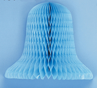 15" Blue Tissue Bell